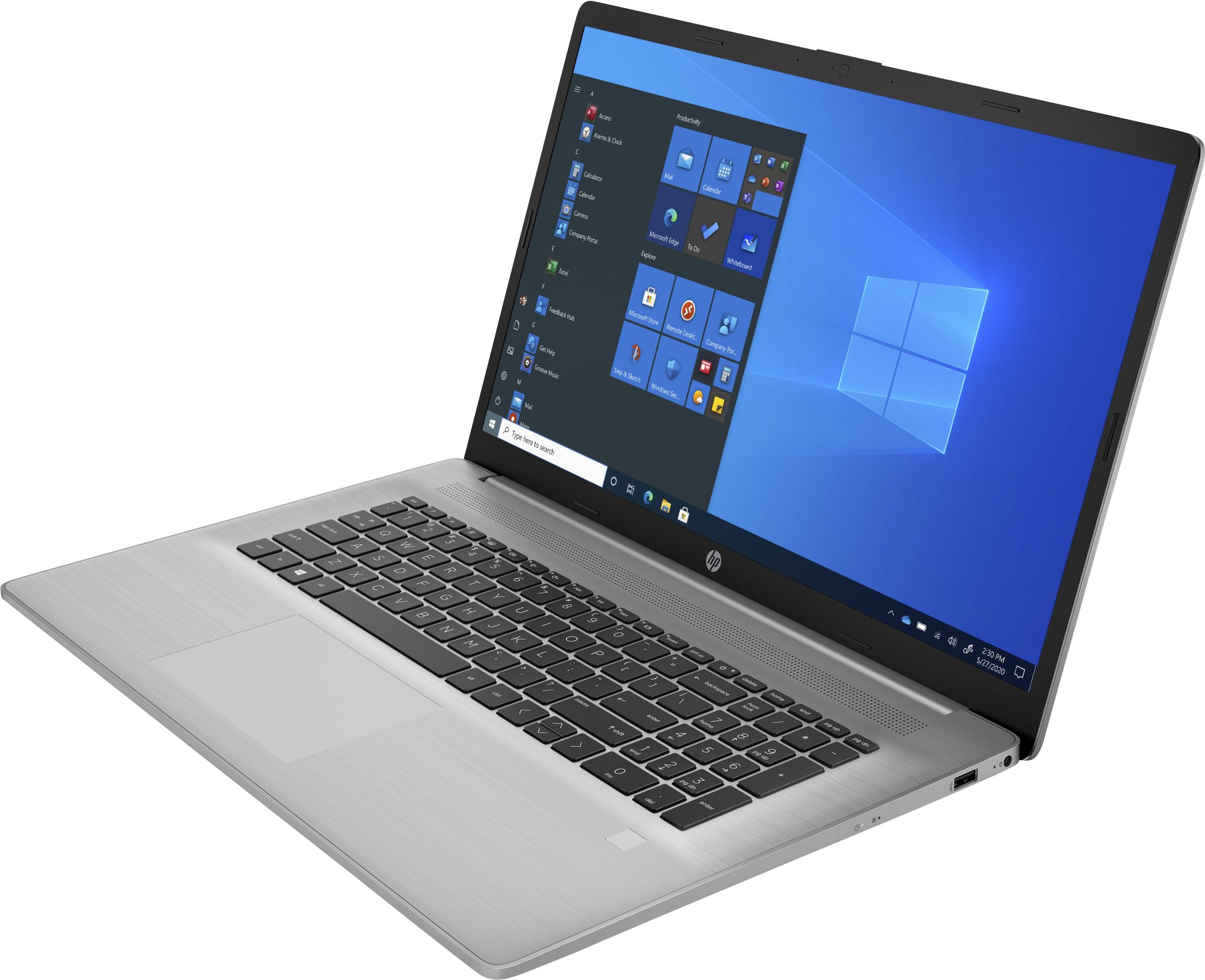 HP 470 G8 laptop side view with ports – USB-C, HDMI, RJ-45 shown on 15.6″ Core i5 11th Gen business notebook with 16 GB RAM & 256 GB SSD