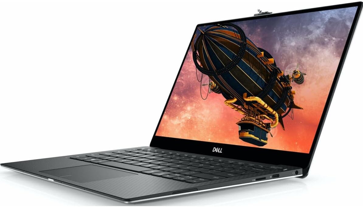 “Dell XPS 13 7390 business laptop front view – Core i7 10th Gen, 16 GB RAM, 512 GB SSD, 13.3″ FHD display, backlit keyboard”