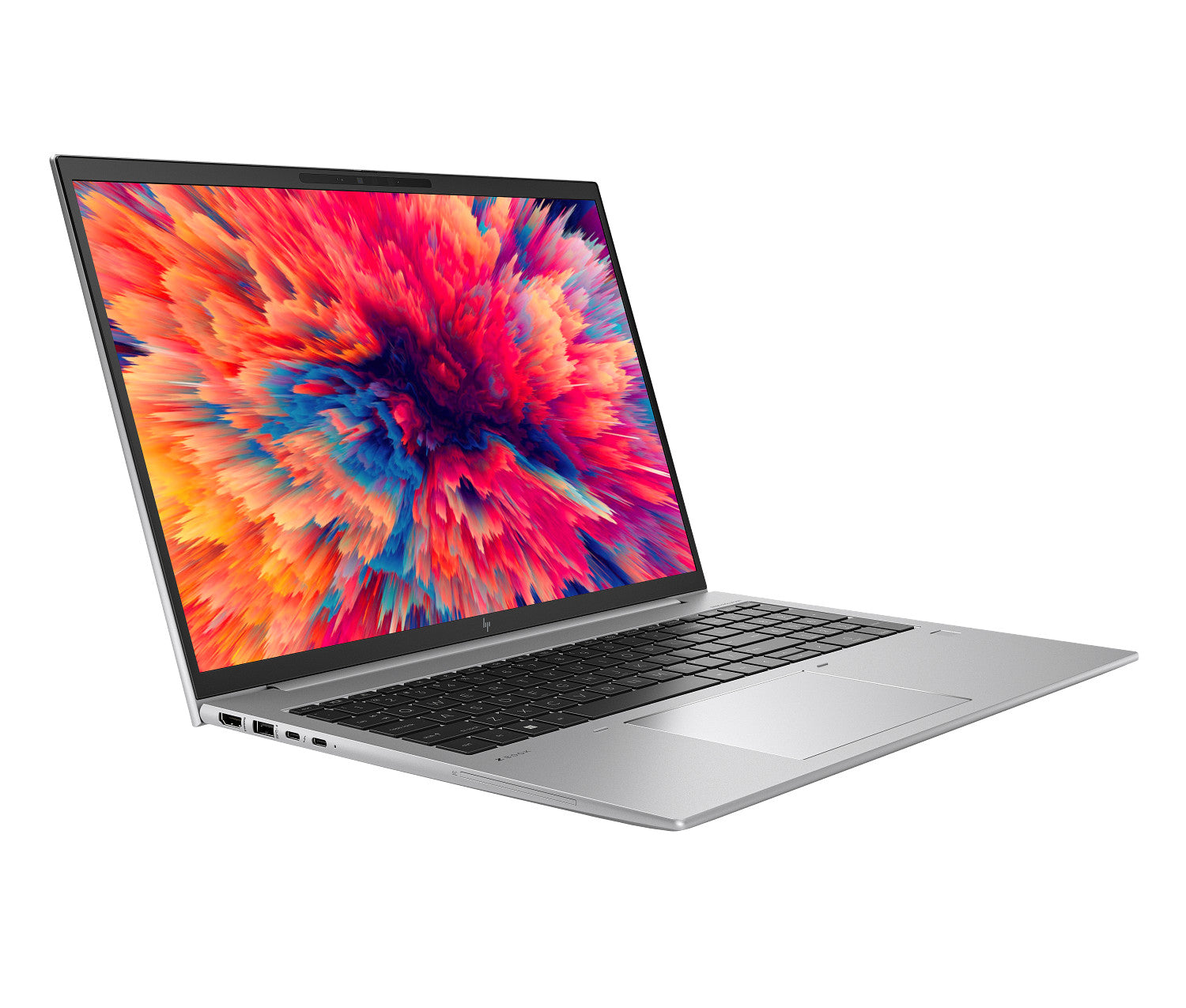 HP ZBook Firefly 16 G9 keyboard close-up – premium business workstation laptop